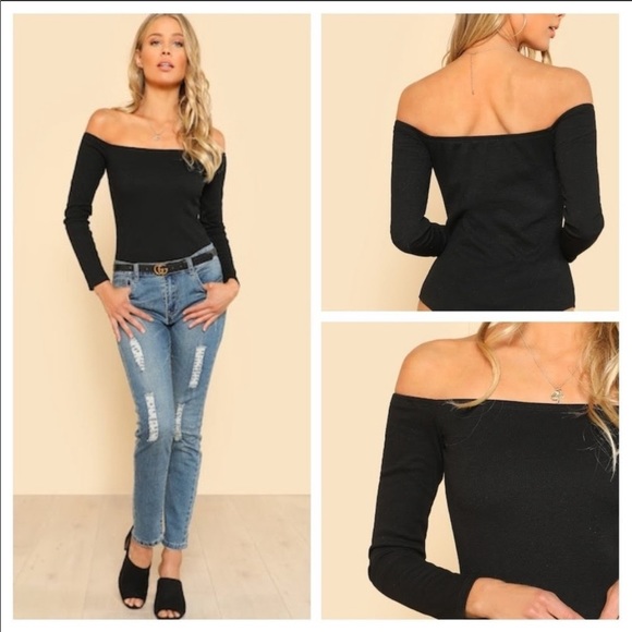 💕LAST ONE💕Off the Shoulder Bodysuit⭐️ - Picture 2 of 6